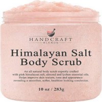QQcute Naturals Himalayan Salt Body Scrub Great Gift for Women - 10 oz (Pack of 2)